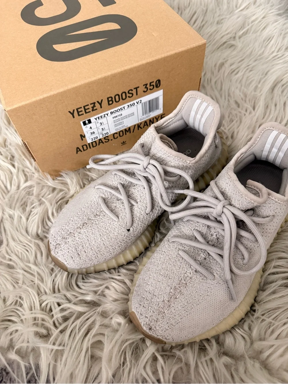 adidas Kids Yeezy Boost 350 V2 - Light Taupe
